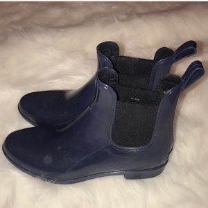 Jcrew Navy Chelsea Rain Boots